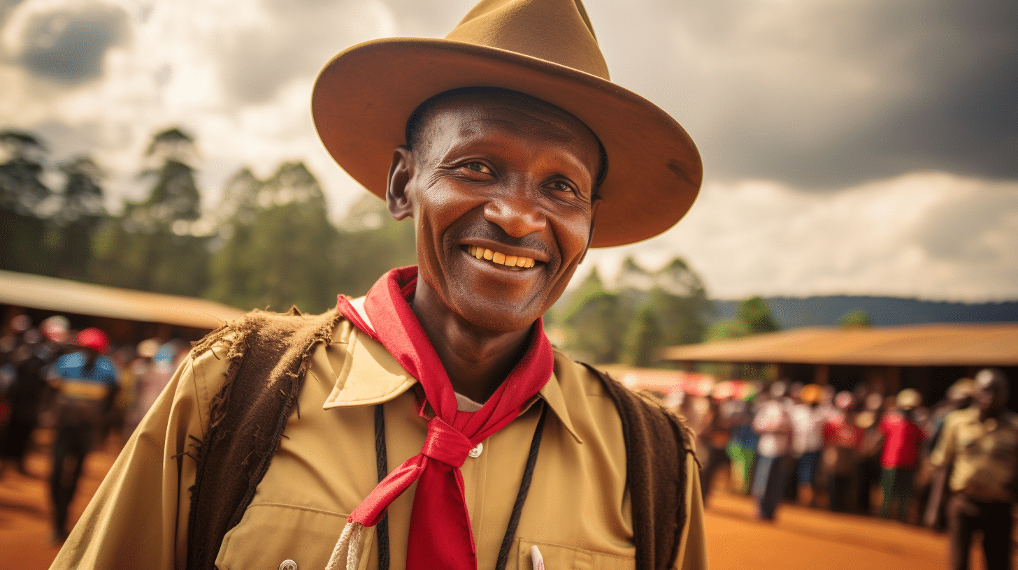 commemoration of lord baden powell in nyeri kenya the founder of the scouting movement
