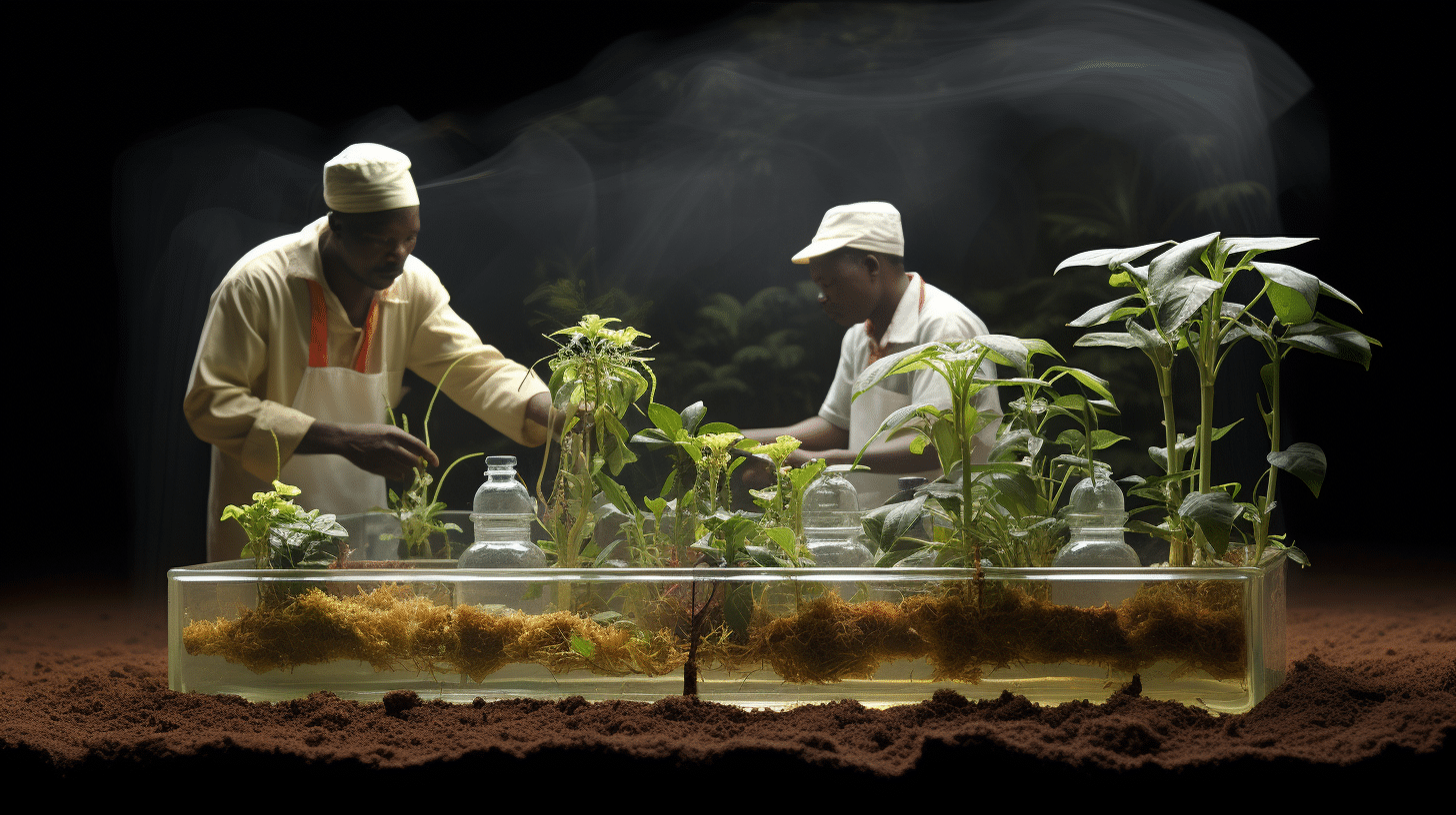 how kenyan farmers carry out tissue culture for crops