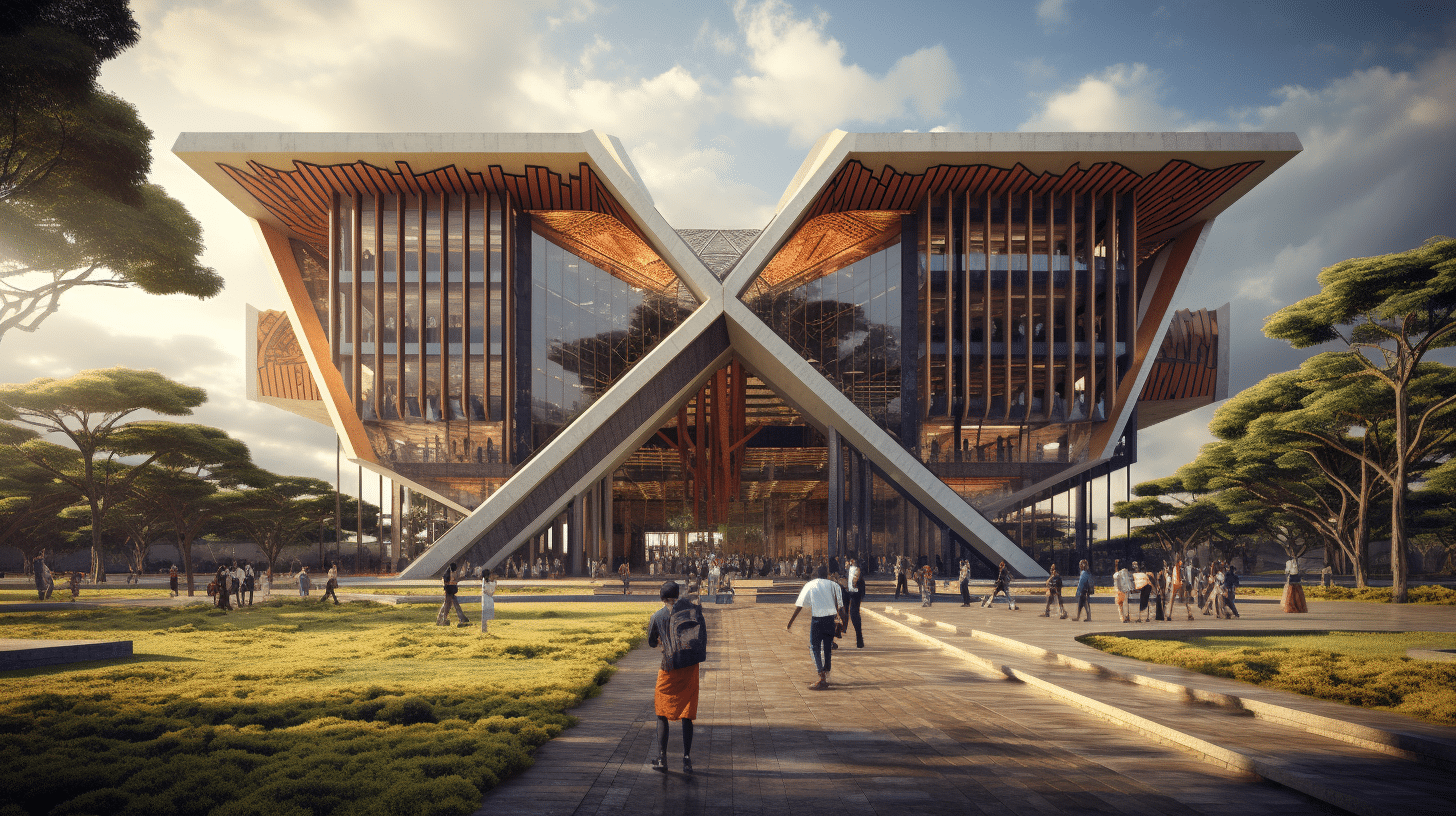 kenyatta university post modern library in kenya