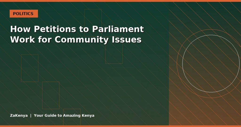 How Petitions to Parliament Work for Community Issues