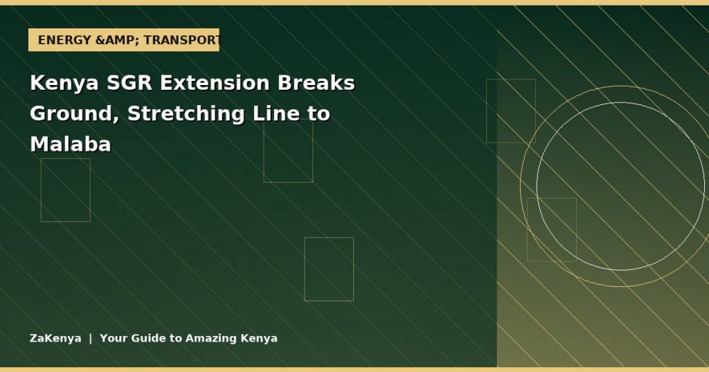 Kenya SGR Extension Breaks Ground, Stretching Line to Malaba