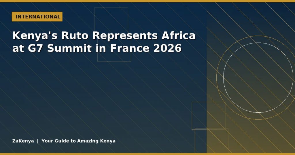 Kenya's Ruto Represents Africa at G7 Summit in France 2026