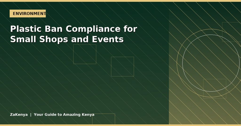 Plastic Ban Compliance for Small Shops and Events