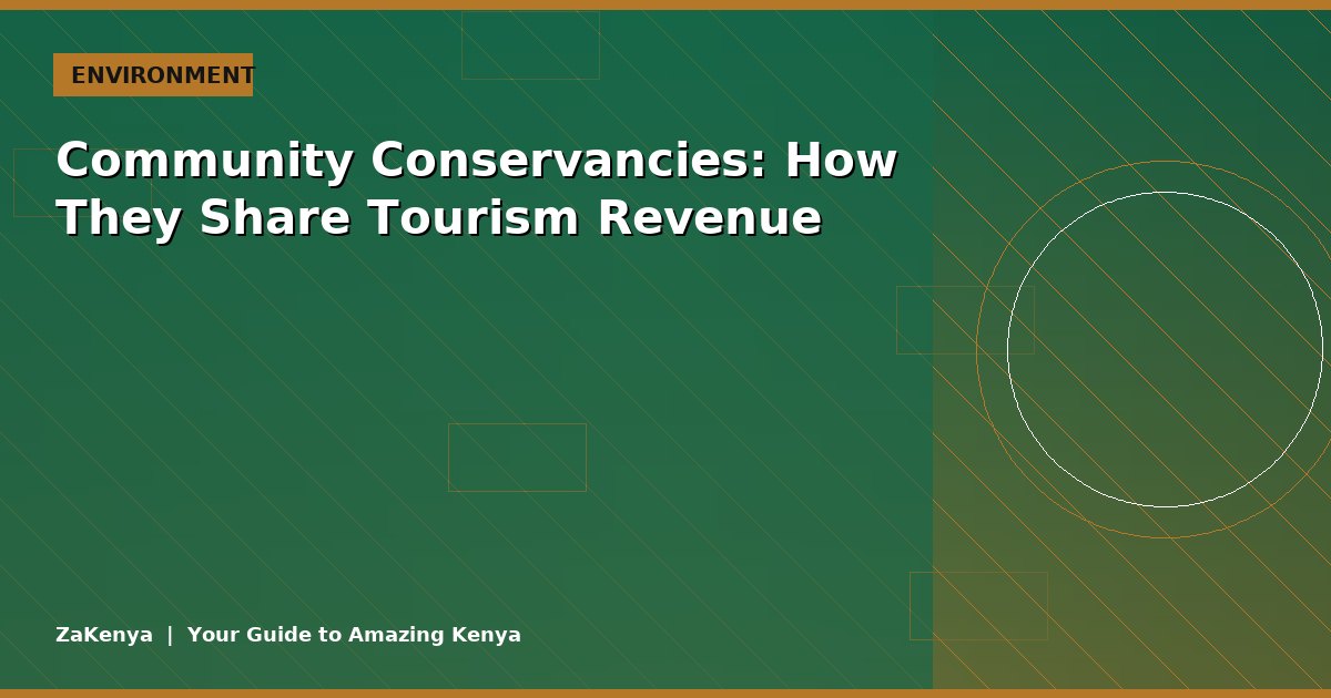 Community Conservancies: How They Share Tourism Revenue