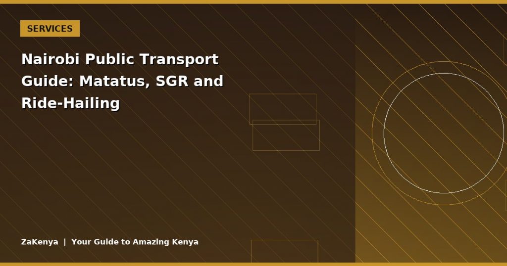 Nairobi Public Transport Guide: Matatus, SGR and Ride-Hailing