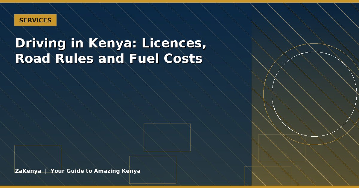 Driving in Kenya: Licences, Road Rules and Fuel Costs