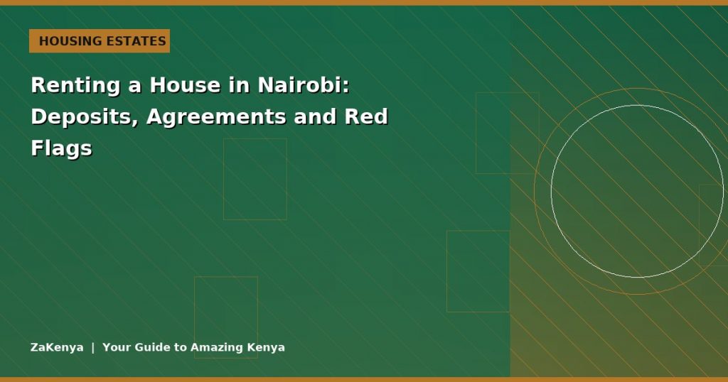 Renting a House in Nairobi: Deposits, Agreements and Red Flags