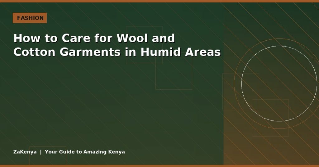 How to Care for Wool and Cotton Garments in Humid Areas