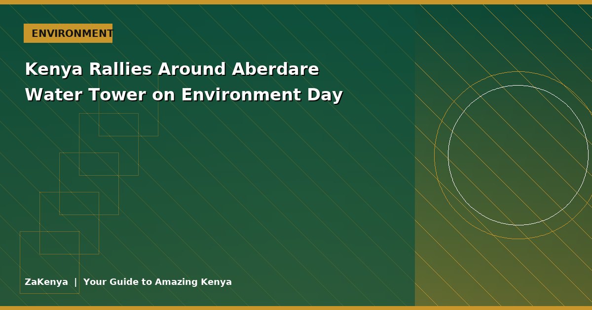 Kenya Rallies Around Aberdare Water Tower on Environment Day